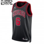 Maillot NBA Chicago Bulls Alex Caruso 6 Jordan 2022-23 Statement Edition Noir Swingman - Enfant